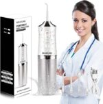 Water Flosser Cordless Teeth Cleaner Portable Water Teeth Cleaner with 3 Modes (Bright White) - Image 2