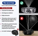 Metal Glass Washer For Kitchen Sink,360 Rotate sprayer - Image 4