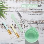 Face Mask Mixing Bowl Set, Plazuria 5 in 1 DIY Facemask Mixing Tool Kit - Image 5