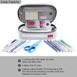 Orrini Pencil Case Pen Case Pencil Bag Pen bag Organizer Pouch Holder (Gray) - Image 4