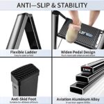 Step Ladder Folding 2 Step Stool Aluminium Anti-Slip - Image 3