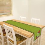 Linen Grinch Table Runner Merry Grinchmas - Image 3