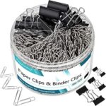 Paper Clips Binder Clips Set,450 PCS, Document Organizing Supplies