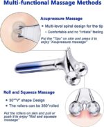 Microcurrent Face Massager Roller, 5D Microcurrent Facial Device Facial Massager Gift for Women - Image 4