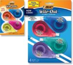 BIC Wite-Out EZ Correct Correction Tape, 4-Count Pack (WOTAPP418-WHI)