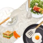 14 Pcs Silicone Cooking Utensils Kitchen Utensil Set - 446°F Heat Resistant  (BPA Free Khaki) - Image 4