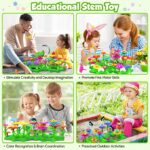 Montessori Educational Activity Garden Toys, Preschool Learning Sensory Toys for Kids Birthday Xmas Gifts, Gruntbear 152Pcs - Image 2