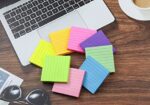 (8 Pack) Lined Sticky Notes Post, 8 Colors Self Sticky Notes Pad Its 3X3 in - Image 2
