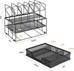 Gianotter Desk Organizers and Accessories, Office Supplies Desk Organizer (Black) - Image 3
