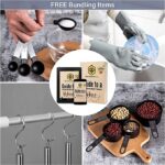 BeeNatural Kitchen Utensil Set, 32 Piece Marble Grey Kitchen Gadget - Image 4