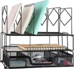 Gianotter Desk Organizers and Accessories, Office Supplies Desk Organizer (Black)