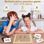 Vingtank Wooden Math Multiplication Board , Wooden Math Blocks for Toddlers Ages 3+ - Image 4