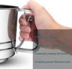 NPYPQ 5-Cup Stainless Steel Flour Sifter for Baking - Image 3