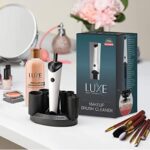 Luxe Makeup Brush Cleaner - 5oz Brush Cleaning Solution Included - USB Charging Station