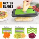 Mueller Pro-Series 10-in-1, 8 Blade Vegetable Slicer with Container - Image 2