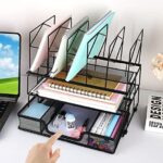 Gianotter Desk Organizers and Accessories, Office Supplies Desk Organizer (Black) - Image 2