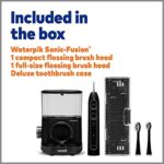 Waterpik Sonic-Fusion 2.0 Professional Flossing Toothbrush, Electric Toothbrush and Water Flosser Combo In One, Black - Image 3