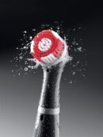 Rubbermaid Reveal Cordless Battery Power Scrubber, Gray/Red - Image 2