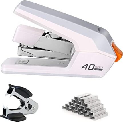 Deli Effortless Desktop Stapler, 40-50 Sheet Capacity