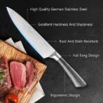 Kitchen Knife Set with Block - 24 pcs Home Essentials High Carbon German Stainless Steel Knives Set - Image 3