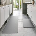 Homergy Anti Fatigue Kitchen Mats for Floor 2 Piece Set