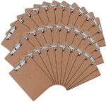 PANDRI 36 Pack Hardboard Office Clipboards