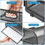 Marbrasse 5-Trays Desktop File Organizer with Pen Holder - Image 4