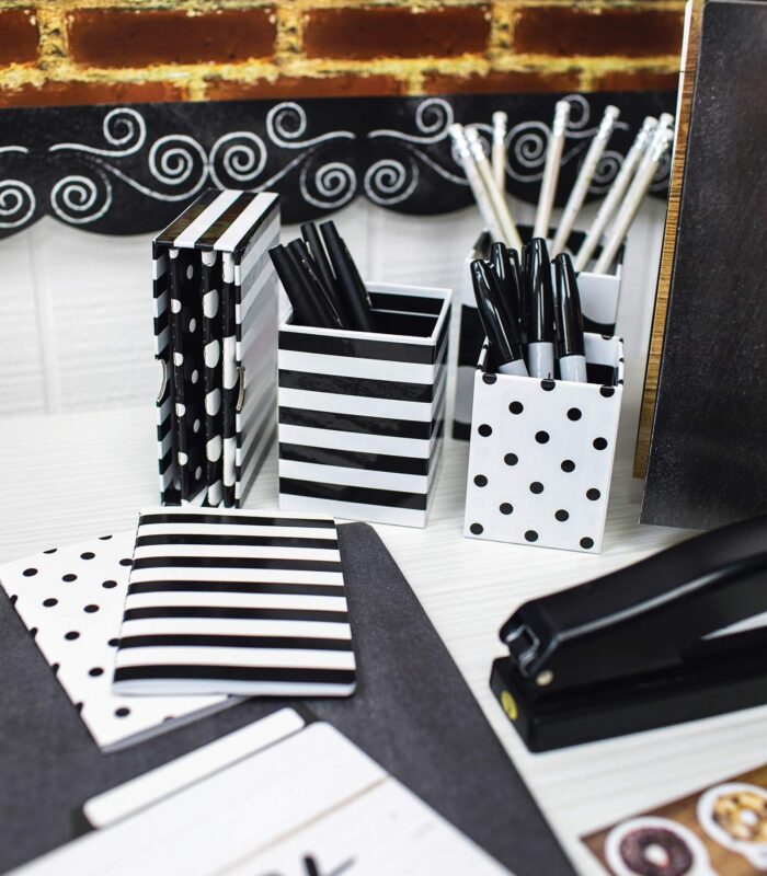 Schoolgirl Style - Polka Dot Pencil Cups, 3 Assorted Sizes - Image 2