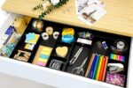 CAXXA 3 Slot Drawer Organizer with 4 Adjustable Dividers (BLACK, 1 PACK) - Image 4