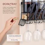 Wall Mounted Wine Rack - Bottle & Glass Holder - Image 3