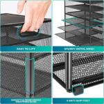 GoldOrcle 8 Tier Paper Letter Tray Organizer with Handles - Image 3