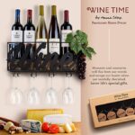 Wall Mounted Wine Rack - Bottle & Glass Holder - Image 2