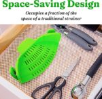 Repertoire Unlimited, Snap and Strain Pot Strainer and Pasta Strainer - Image 4